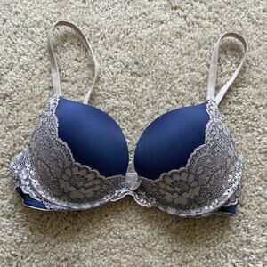 Blue Victoria's Secret Very Sexy Bra 32B